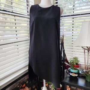 White House Black Market Black Asymmetrical Sheath Dress